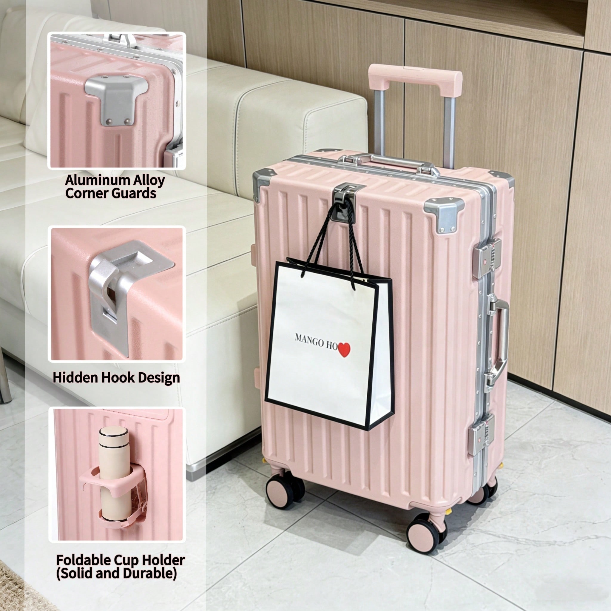 Aluminum Frame Carry On Luggage - 20
