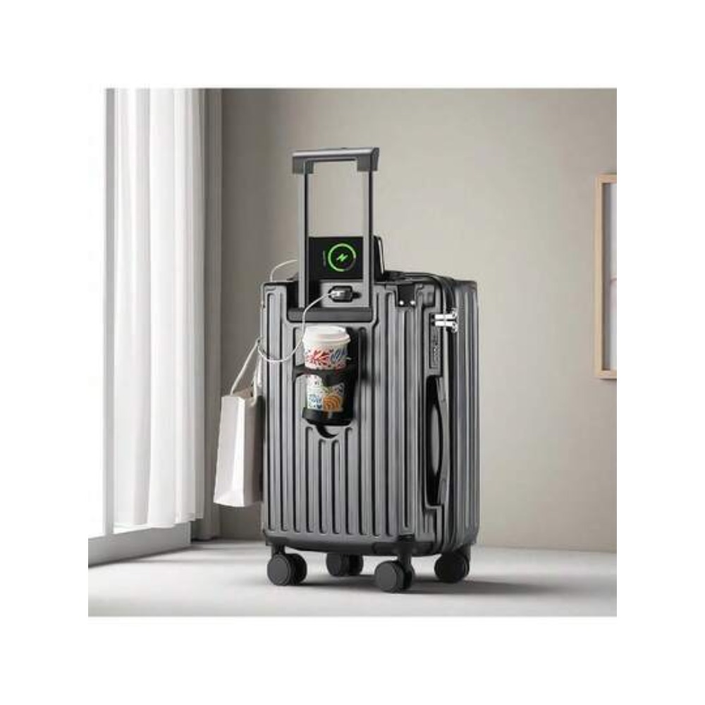 Spinner Wheel Rolling Suitcase 20 Inch - 20 inch handbagage met bekerhouder en