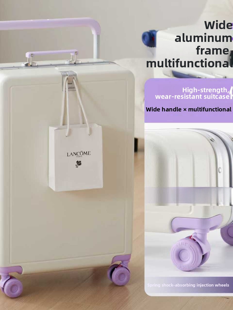 Aluminum Frame Carry On Luggage - Nieuwe grote capaciteit aluminium frame reiskoffer