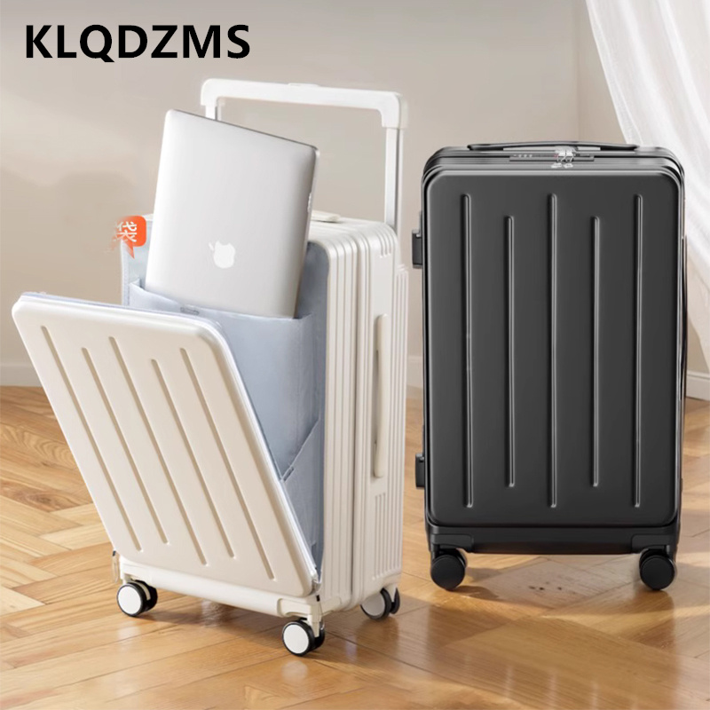 Front Opening Laptop Luggage 24 Inch - KLQDZMS Hoge kwaliteit koffer met vooropening,