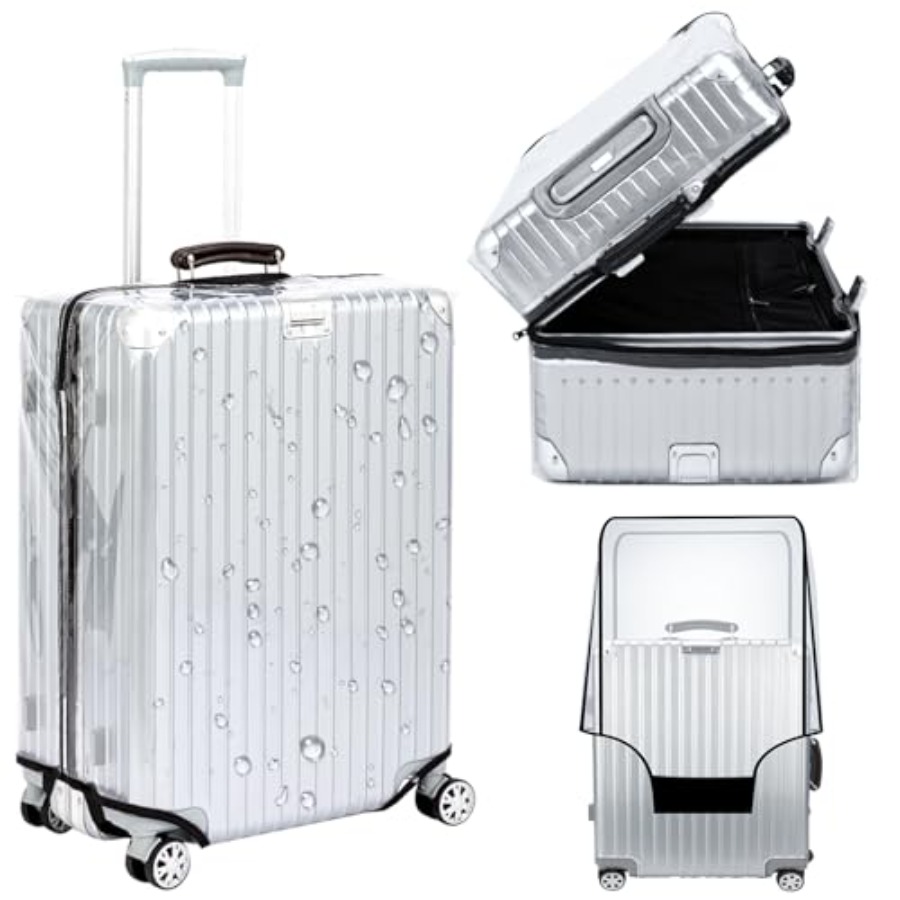 Luggage Protective Cover Transparent - Veki Clear Suitcase Cover PVC-beschermer met