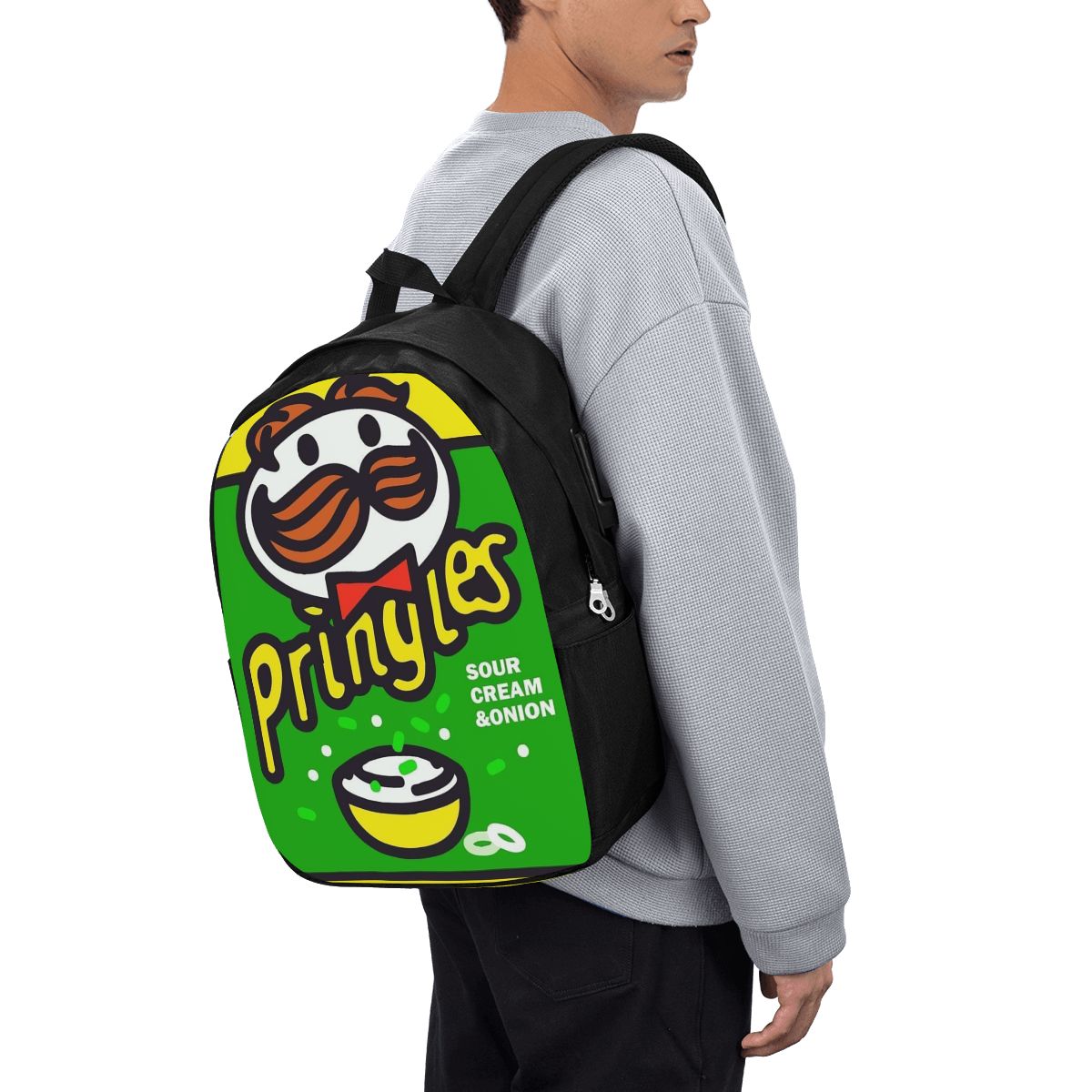 Travel Bags - Aardappelchips Chips Pringles Print Rugzak Reisnotebooktas