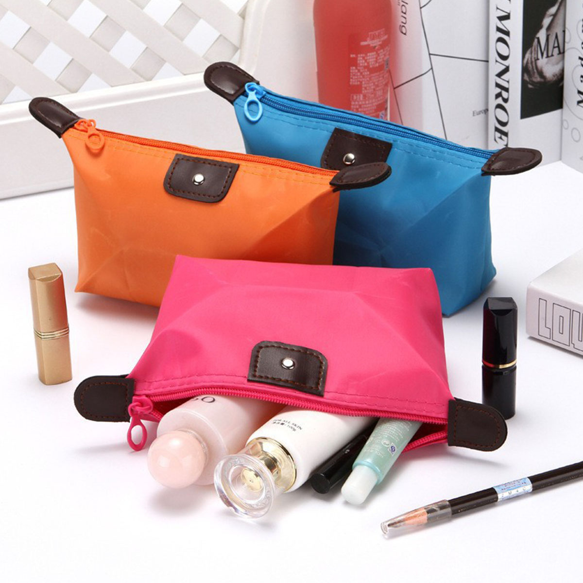 Cosmetic Bags - Opvouwbare cosmetische opbergtas voor dames in
