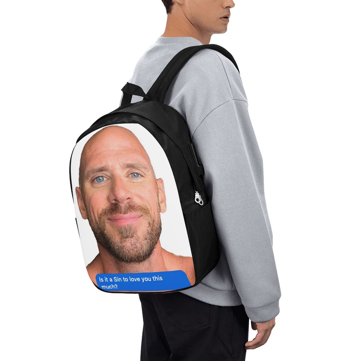 Backpacks - Johnny Sins Flirty Text Bubble Rugzak