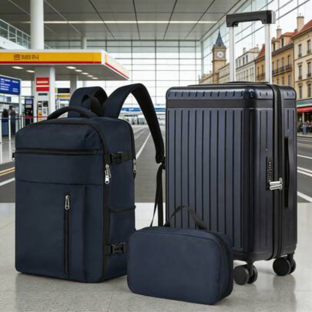 Spinner Wheel Rolling Suitcase 20 Inch - 3-delige 20 inch handbagage set, harde