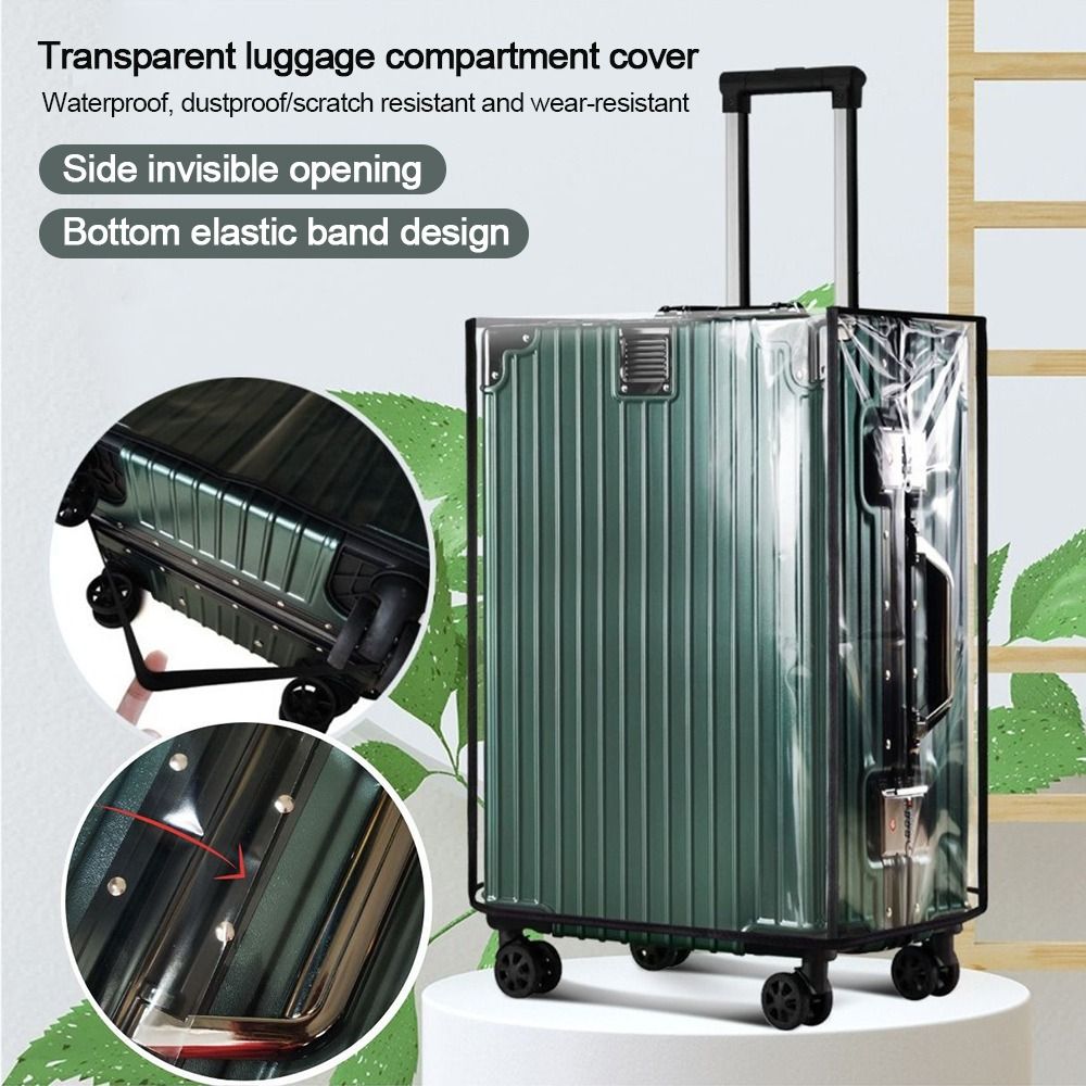 Waterproof Suitcase Cover Protector - Duurzame, volledig transparante bagagebeschermer, stofdichte PVC-kofferbeschermer,