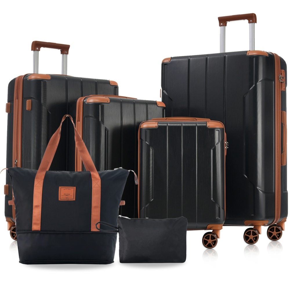 Expandable Hard Shell Luggage Set - Hardshell koffersset van 6 stuks, uitbreidbare