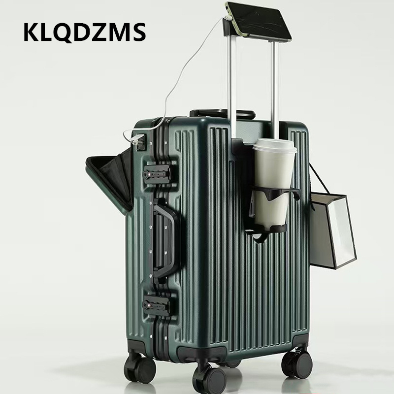 Front Opening Laptop Luggage 24 Inch - KLQDZMS Multifunctionele koffer met opening aan