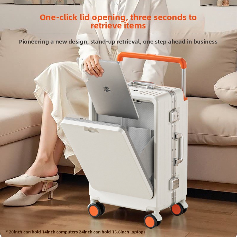 Front Opening Laptop Luggage 24 Inch - 20/24/26 inch aluminium frame koffer met