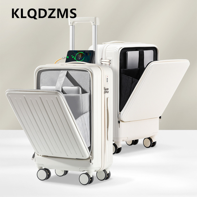 Front Opening Laptop Luggage 24 Inch - KLQDZMS 20 inch oplaadkoffer met opening