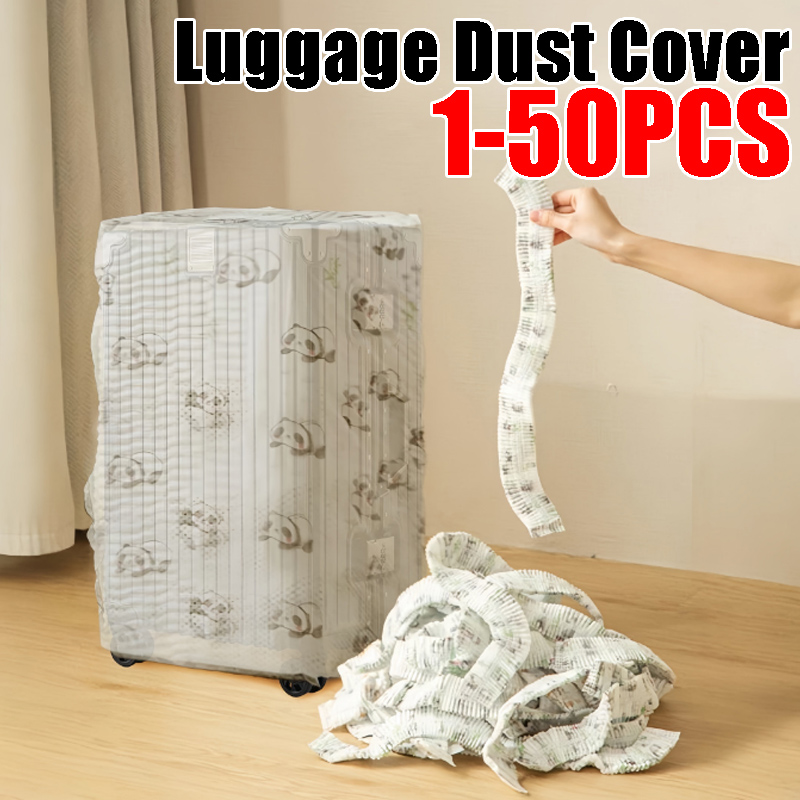 Waterproof Suitcase Cover Protector - Wegwerpbaar, niet-geweven universeel volledig afdekkend bagage-stofhoes,