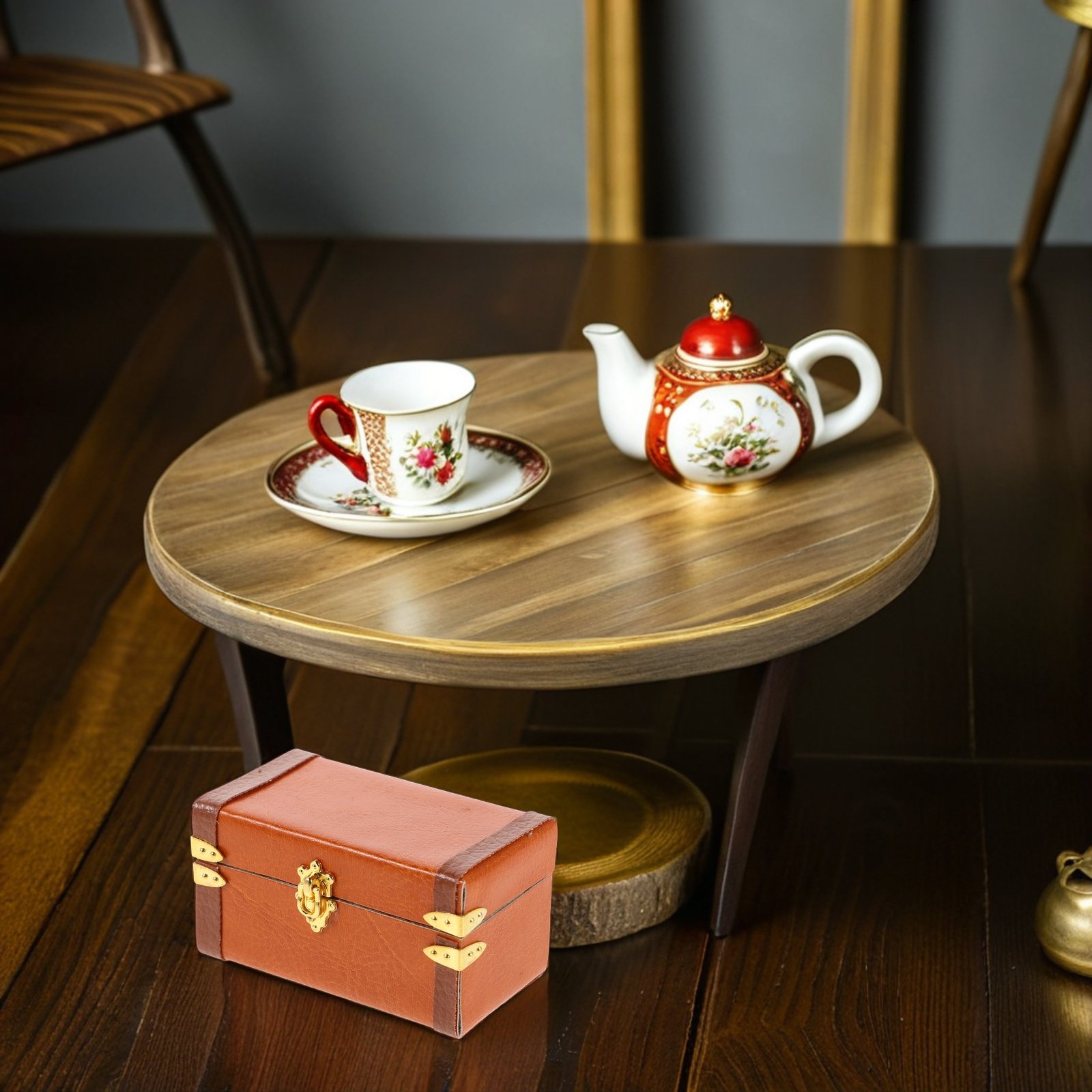Retro Vintage Trunk Suitcase - Miniatuur Vintage Koffer Retro Reiskoffer Opbergkoffer