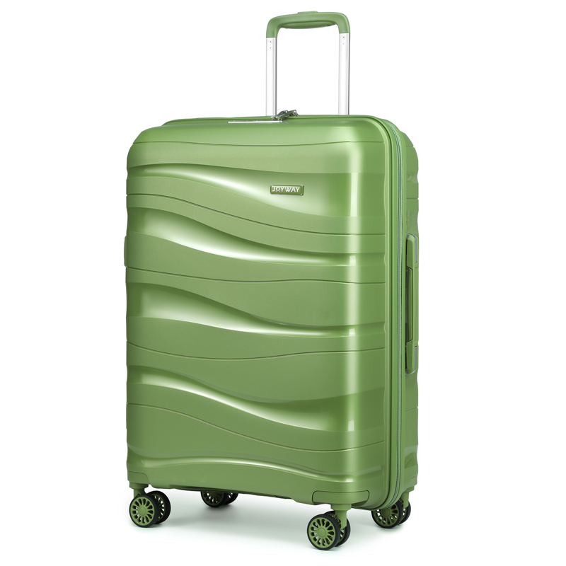 Expandable Hard Shell Luggage Set - Melalenia bagagekoffersets, uitbreidbare PP-koffer met harde