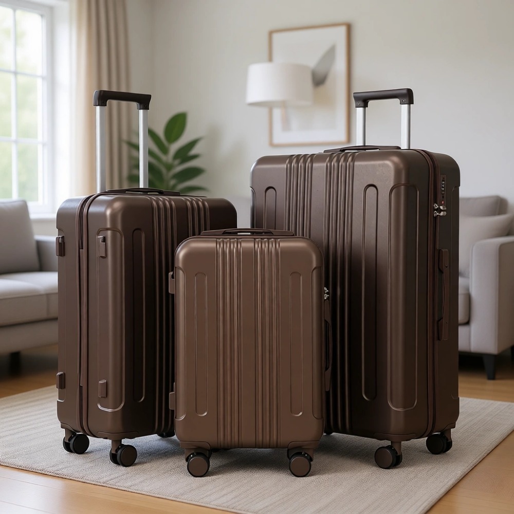 Expandable Hard Shell Luggage Set - 3-delige uitbreidbare kofferstel met wielen, harde
