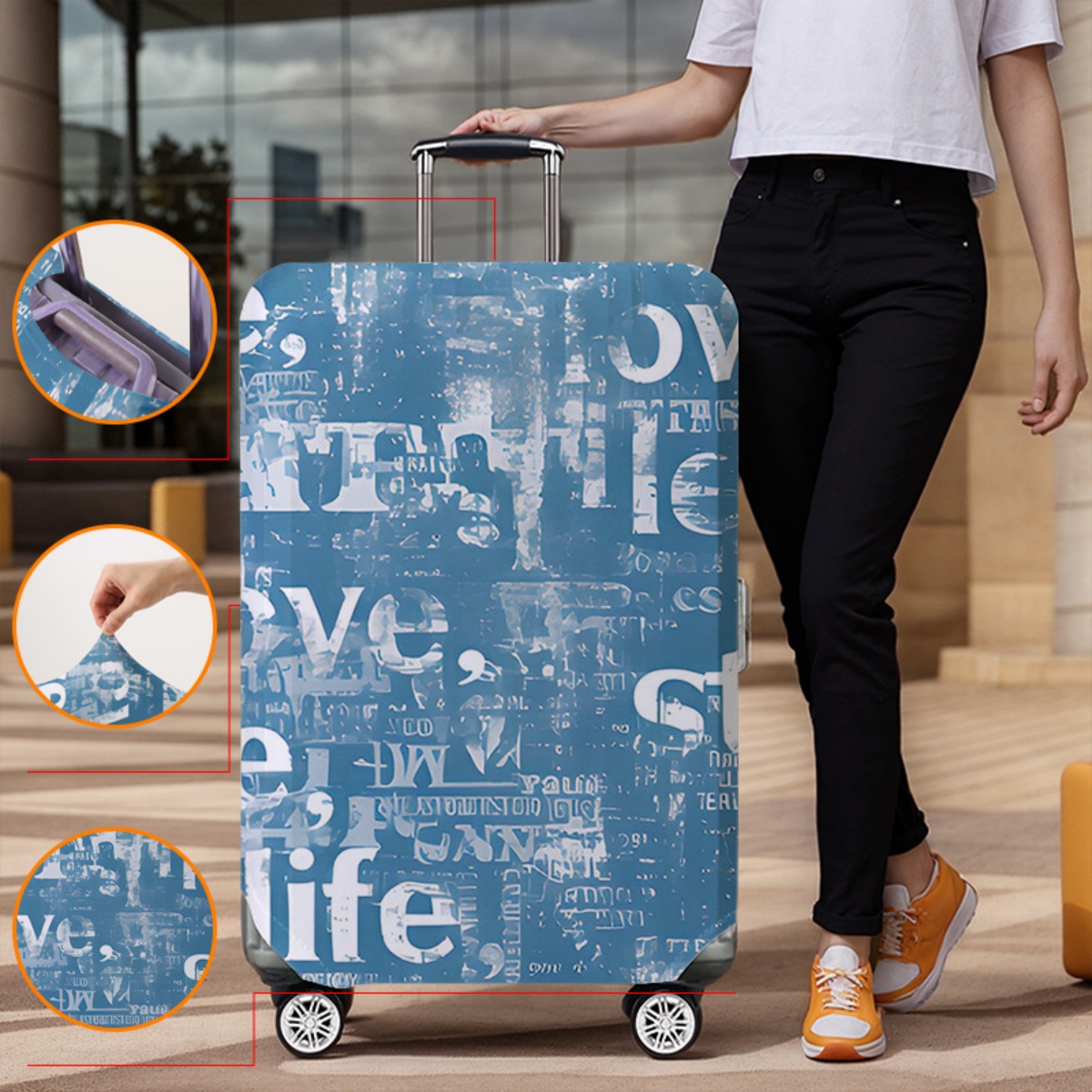Bagagehoesbeschermer Elastisch - Waterproof Suitcase Cover Protector recensie en prijs