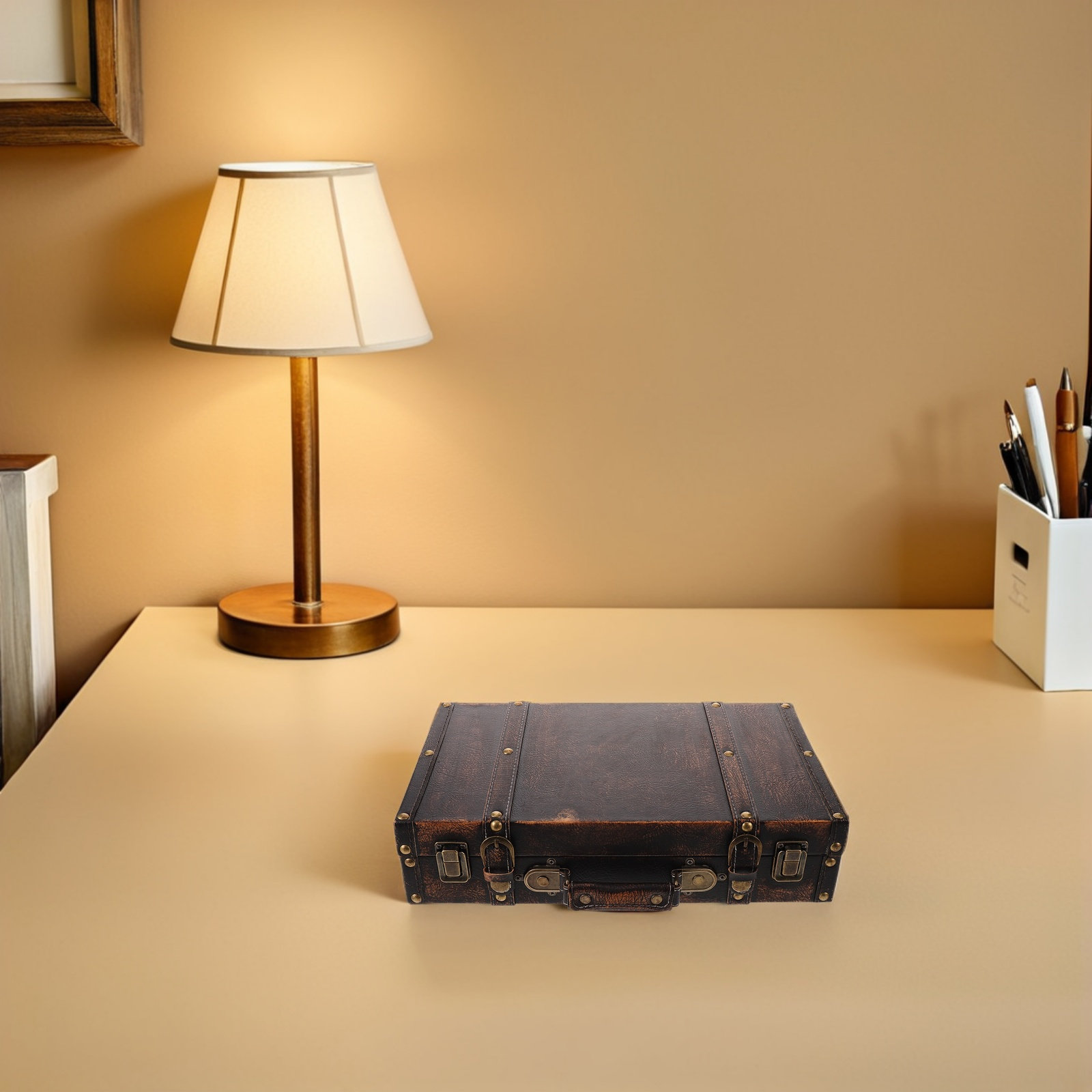 Vintage koffer foto-rekwisiet  - Retro Vintage Trunk Suitcase recensie en prijs