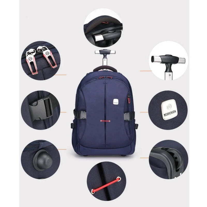 Rugzak op wielen Reizen Commut - Foldable Rolling Luggage Bag recensie en prijs