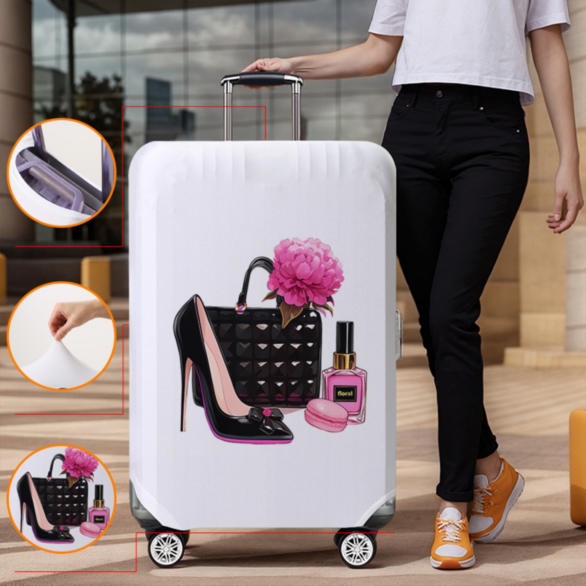 Bagagehoesbeschermer Elastisch - Waterproof Suitcase Cover Protector recensie en prijs