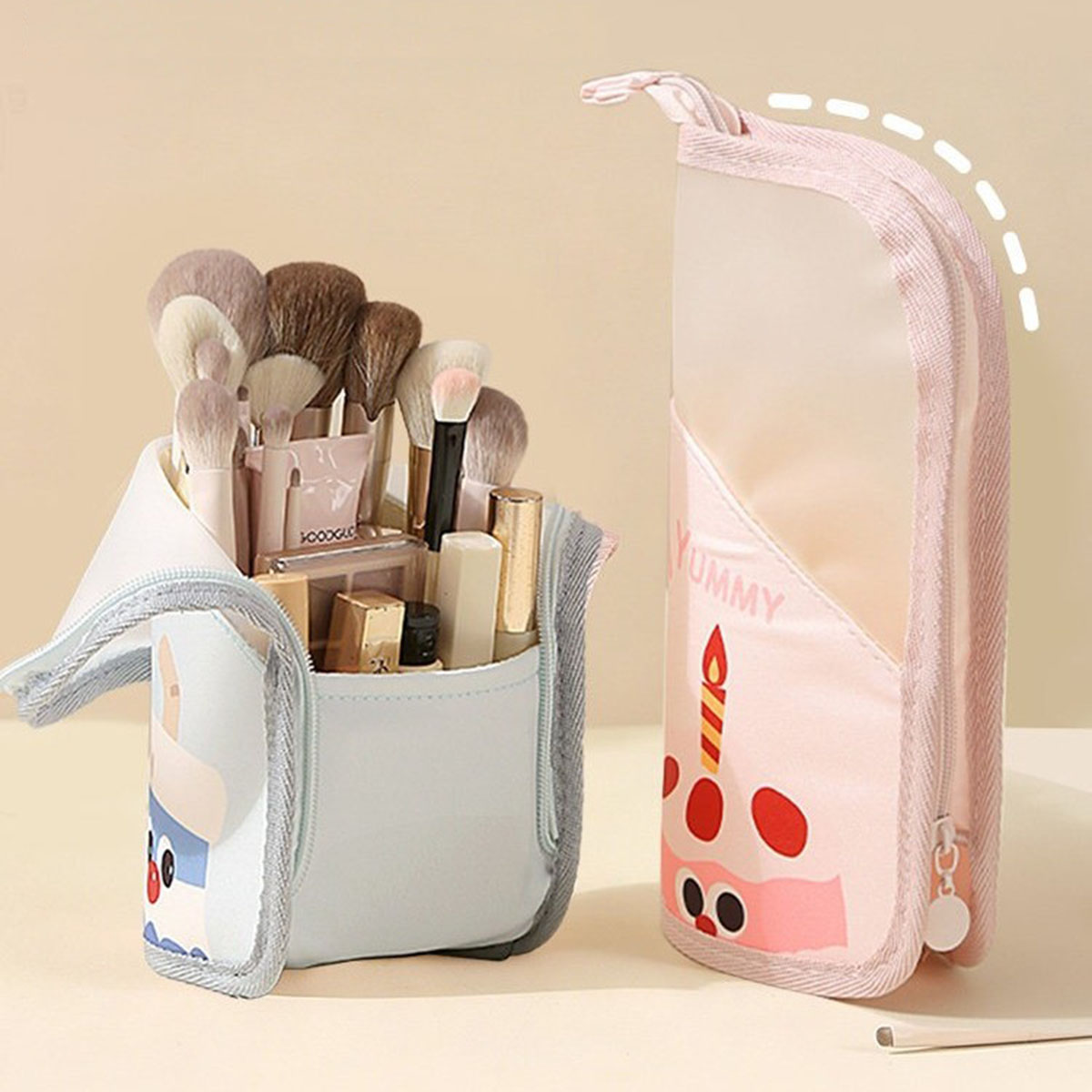Staande toilettas van mesh, ad - Cosmetic Bags recensie en prijs