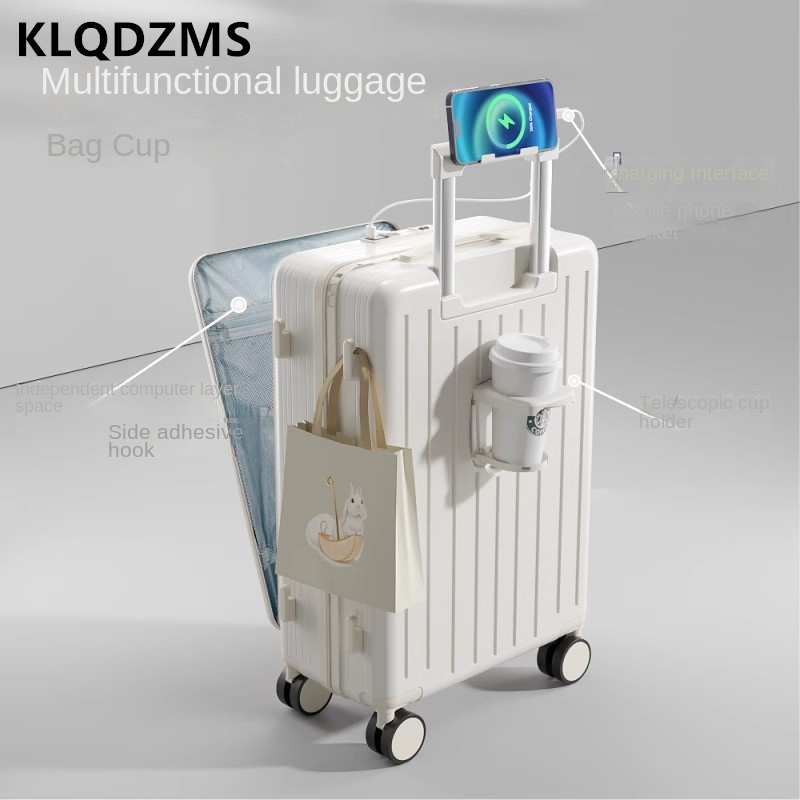KLQDZMS Hoge kwaliteit koffer  - Front Opening Laptop Luggage 24 Inch recensie en prijs