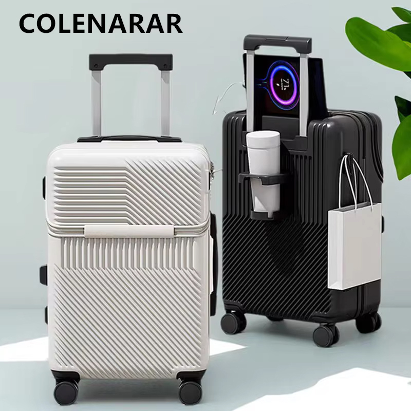COLENARA Oplaadbare Reistas me - Front Opening Laptop Luggage 24 Inch recensie en prijs