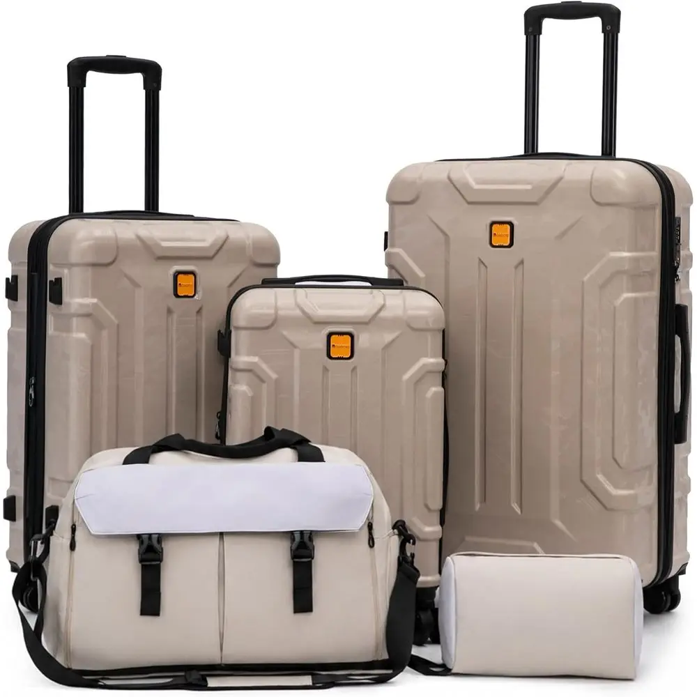 5-delige hardshell kofferset,  - Expandable Hard Shell Luggage Set recensie en prijs