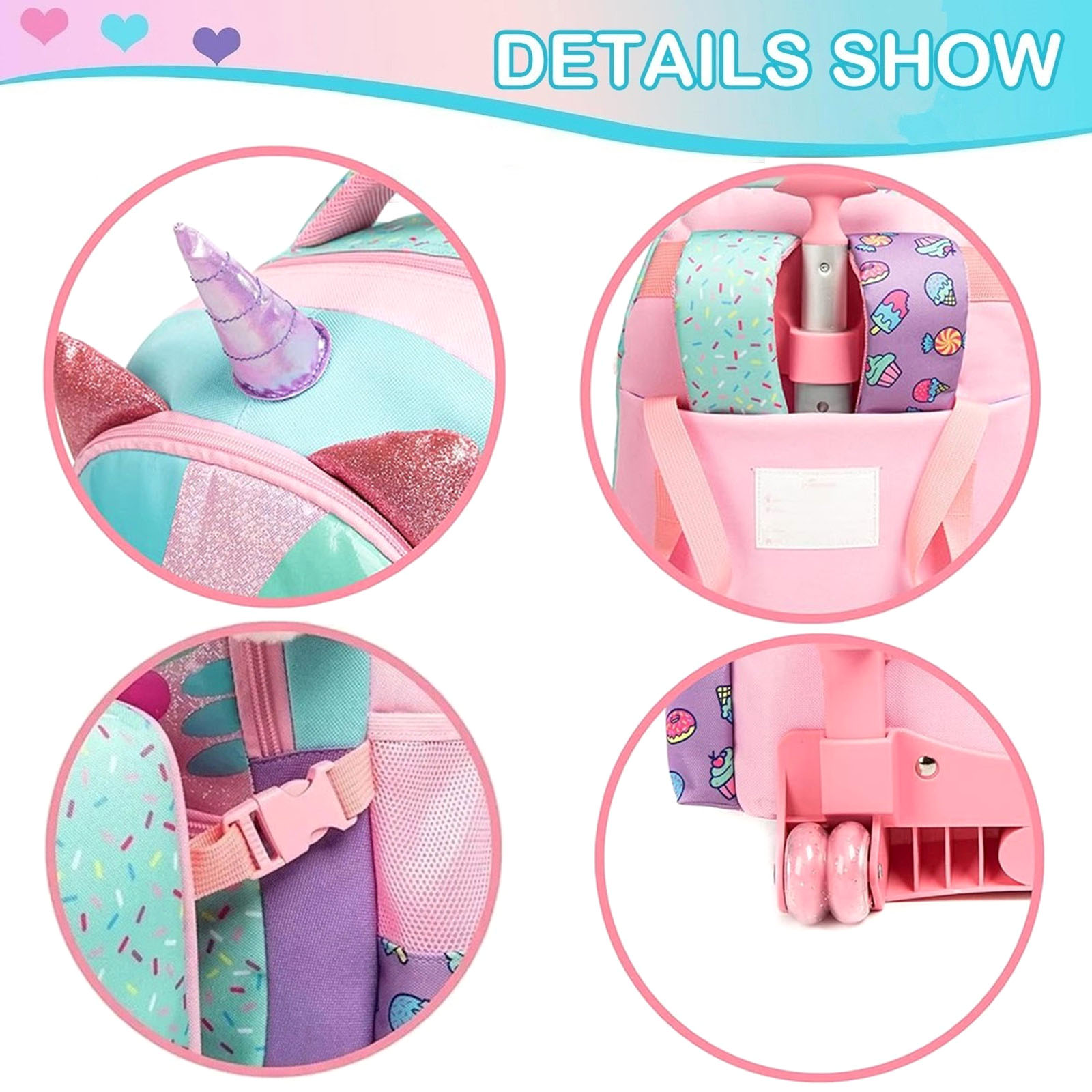 3 STKS Leuke Rollende Rugzak v - Foldable Rolling Luggage Bag recensie en prijs
