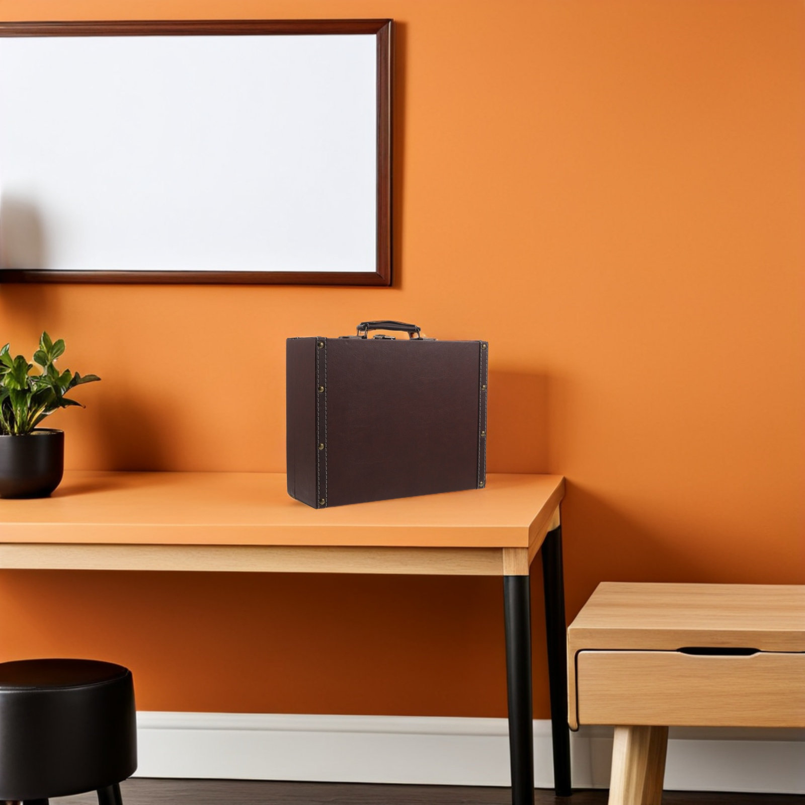 Vintage koffer als rekwisiet,  - Retro Vintage Trunk Suitcase recensie en prijs