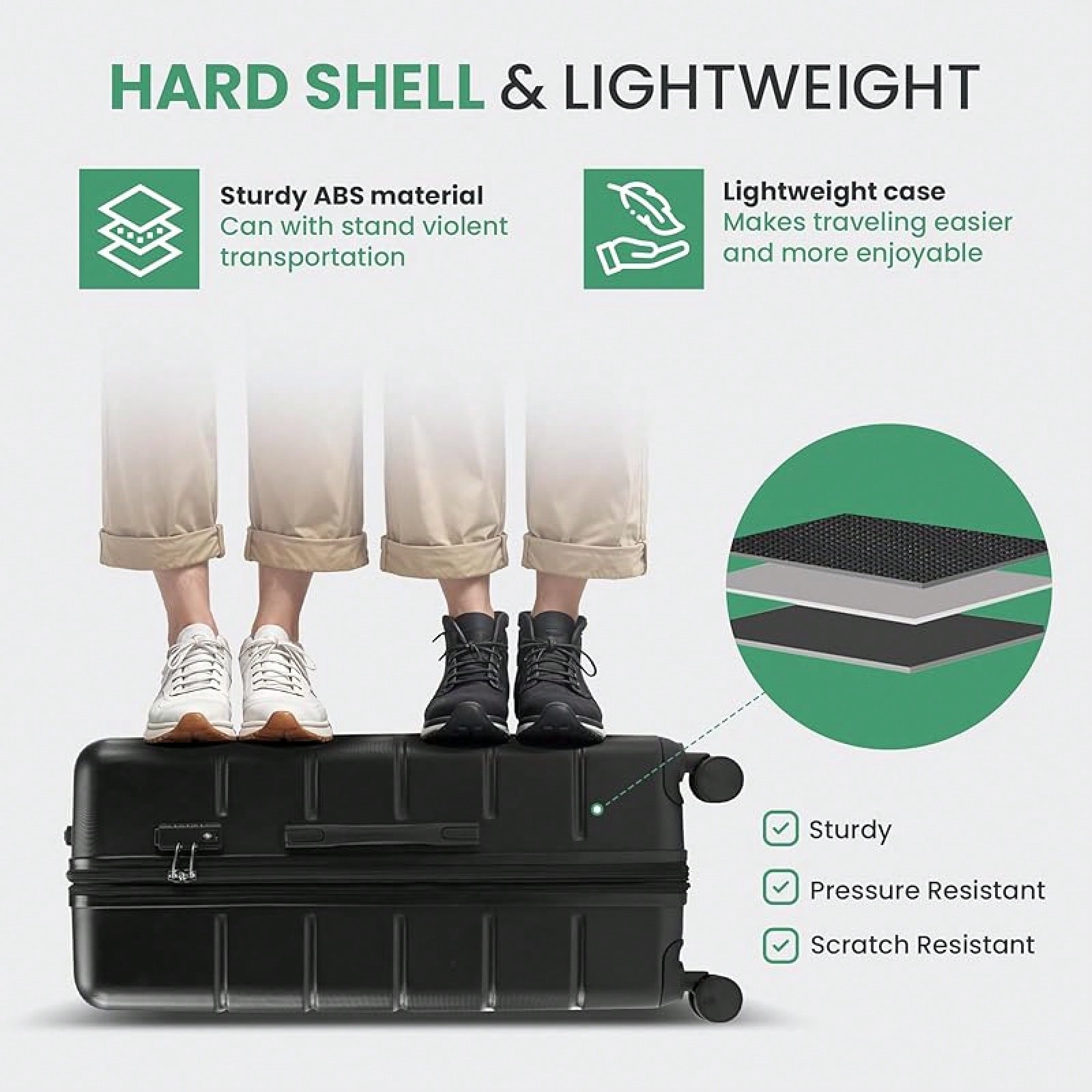 3-delige bagagesets, harde han - Expandable Hard Shell Luggage Set recensie en prijs