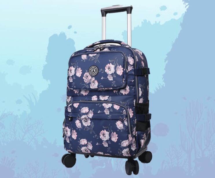 Vrouwen Reizen Trolley Koffer  - Foldable Rolling Luggage Bag recensie en prijs