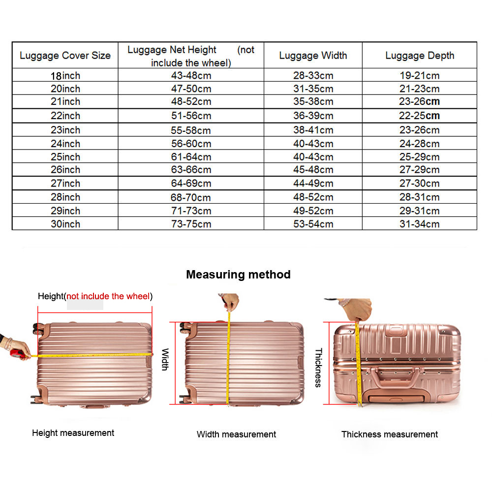 Transparante PVC bagagehoes Wa - Luggage Protective Cover Transparent recensie en prijs
