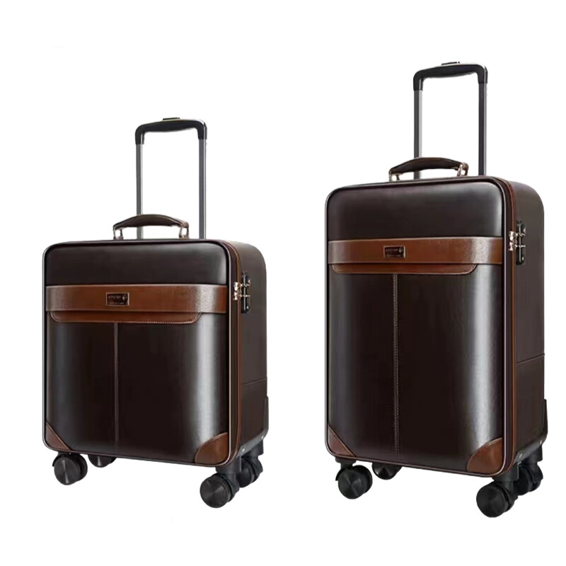 PREMIUM Lederen Rolling Bagage - Spinner Wheel Rolling Suitcase 20 Inch recensie en prijs