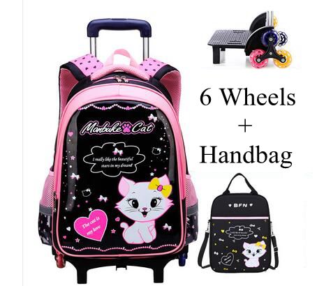 Student School Rolling Rugzakk - Foldable Rolling Luggage Bag recensie en prijs