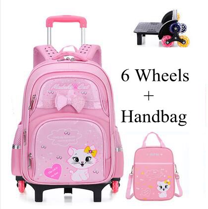 Student School Rolling Rugzakk - Foldable Rolling Luggage Bag recensie en prijs