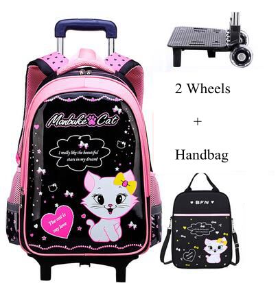 Student School Rolling Rugzakk - Foldable Rolling Luggage Bag recensie en prijs
