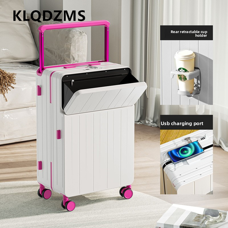 KLQDZMS Multifunctionele koffe - Front Opening Laptop Luggage 24 Inch recensie en prijs