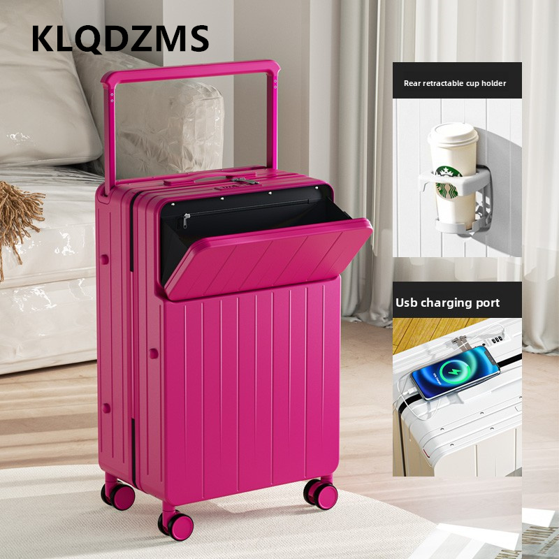 KLQDZMS Multifunctionele koffe - Front Opening Laptop Luggage 24 Inch recensie en prijs