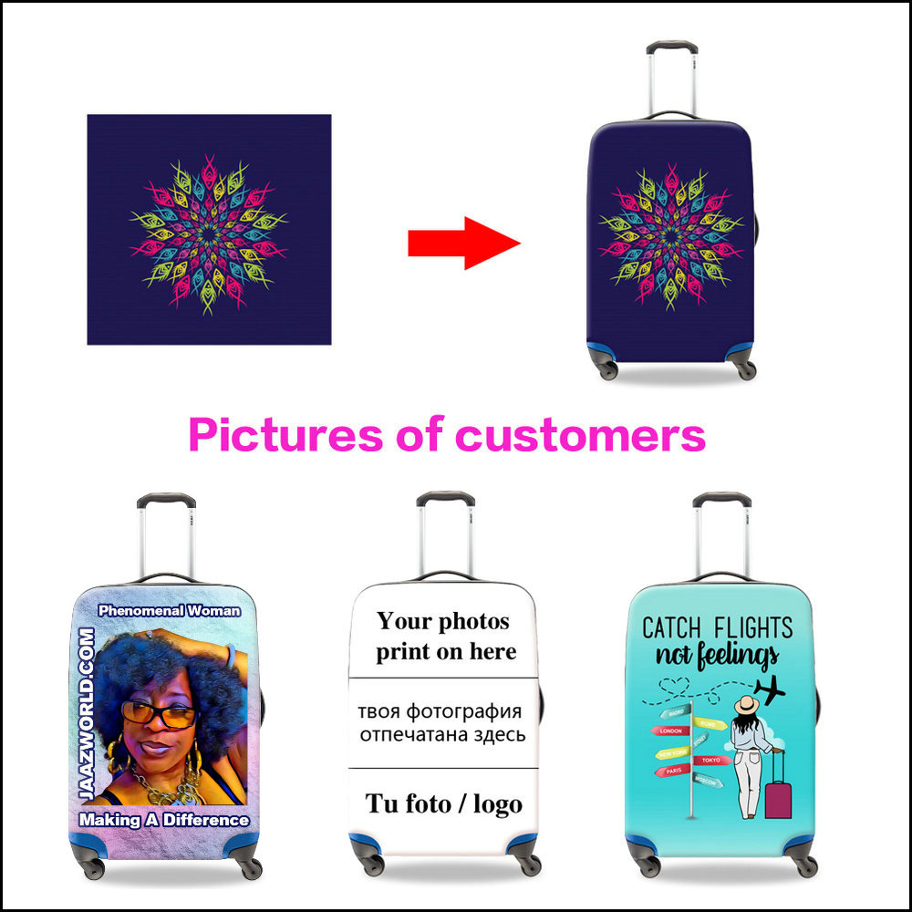 Op maat gemaakte cartoonprint  - Waterproof Suitcase Cover Protector recensie en prijs
