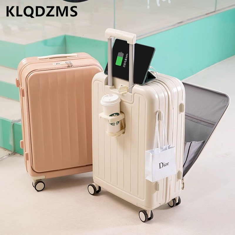 KLQDZMS Multifunctionele koffe - Front Opening Laptop Luggage 24 Inch recensie en prijs