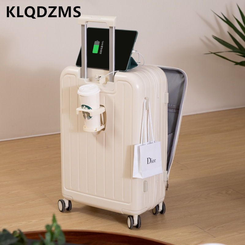KLQDZMS Multifunctionele koffe - Front Opening Laptop Luggage 24 Inch recensie en prijs