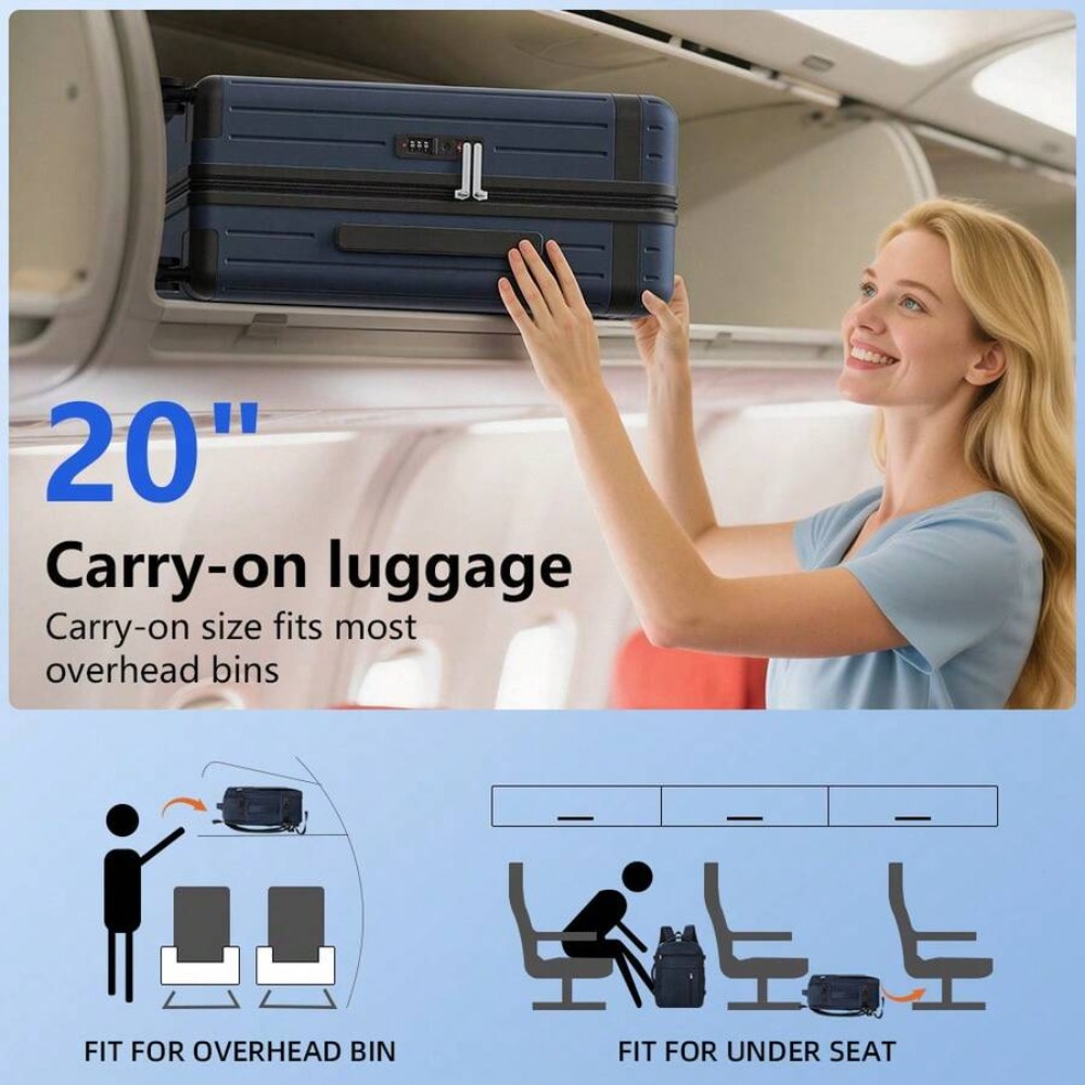3-delige 20 inch handbagage se - Spinner Wheel Rolling Suitcase 20 Inch recensie en prijs