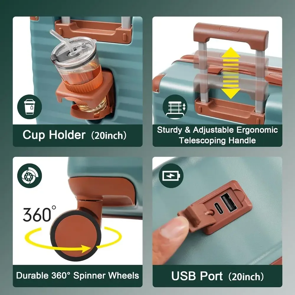 5-delige uitbreidbare hardcase - Expandable Hard Shell Luggage Set recensie en prijs