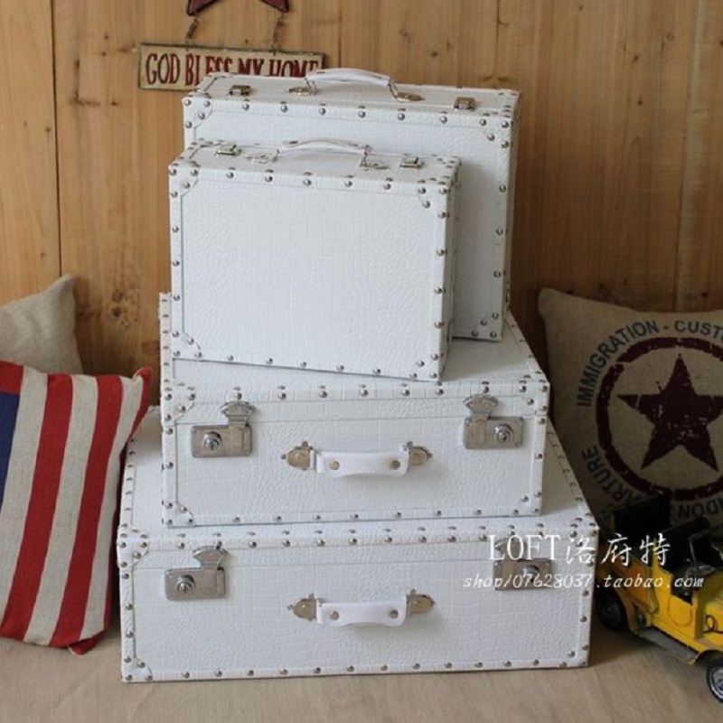 Reiskoffer met krokodillenleer - Retro Vintage Trunk Suitcase recensie en prijs