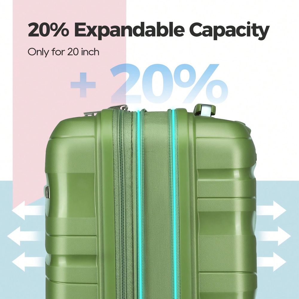 3-delige hardshell kofferset,  - Expandable Hard Shell Luggage Set recensie en prijs