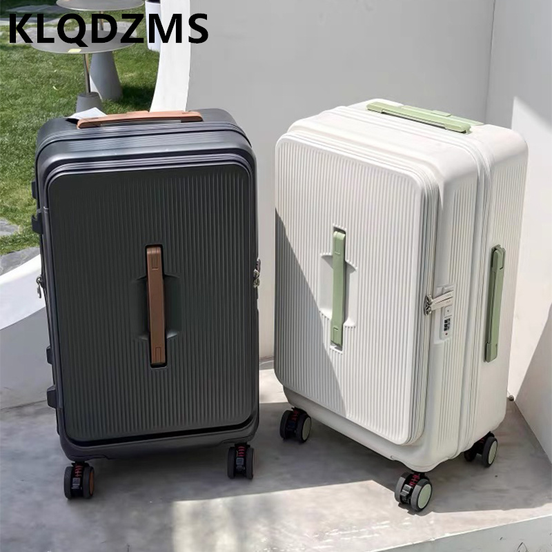 KLQDZMS Rolbagage Tas met open - Front Opening Laptop Luggage 24 Inch recensie en prijs