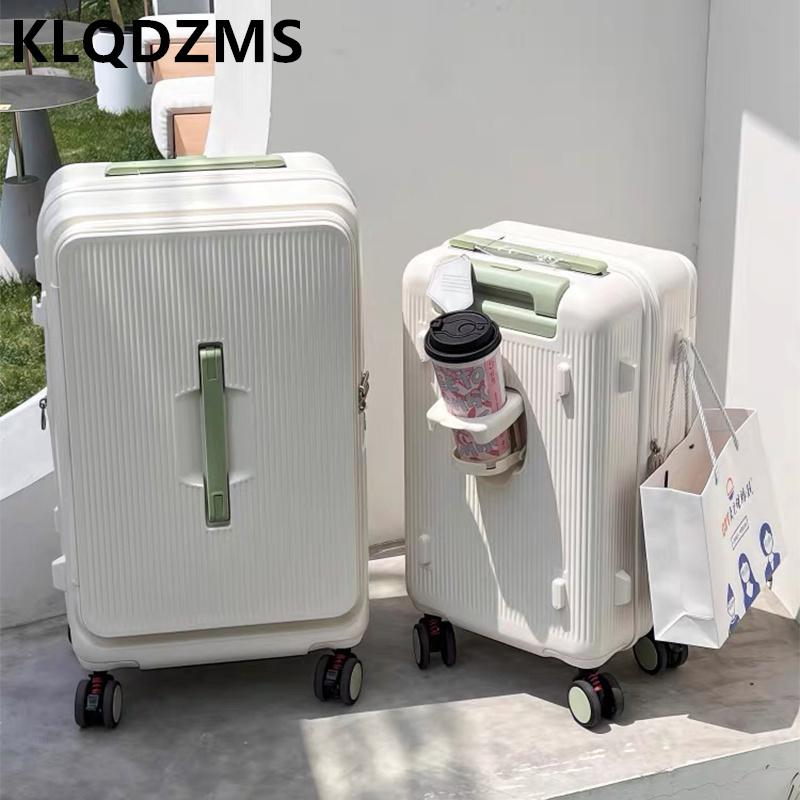 KLQDZMS Rolbagage Tas met open - Front Opening Laptop Luggage 24 Inch recensie en prijs