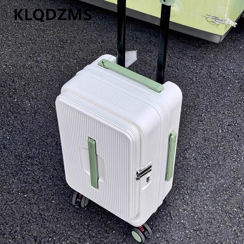 KLQDZMS Rolbagage Tas met open - Front Opening Laptop Luggage 24 Inch recensie en prijs
