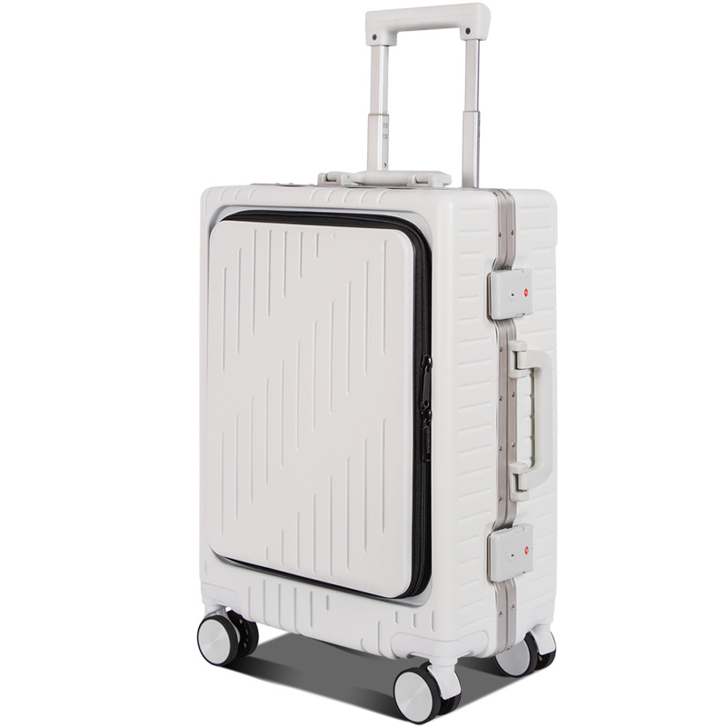 Vooropening zakelijke reiskoff - Aluminum Frame Carry On Luggage recensie en prijs