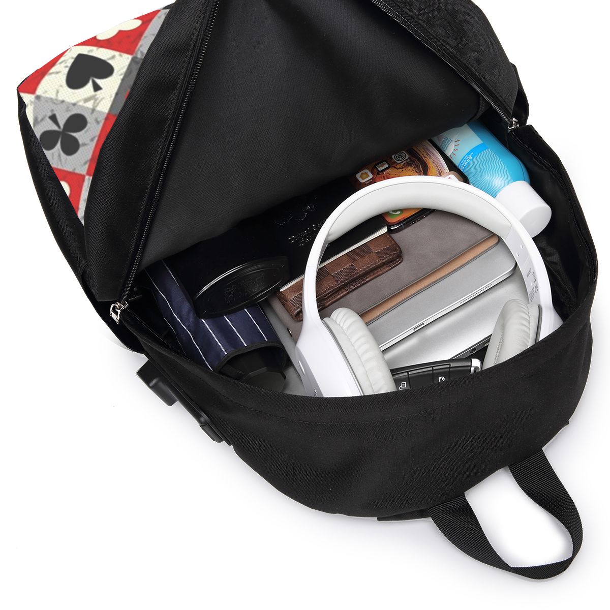 Speelkaarten Poker Print Rugza - Travel Bags recensie en prijs