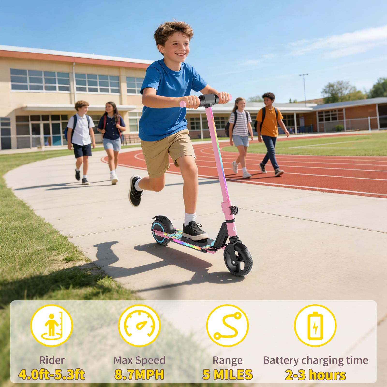 SIMATE Elektrische Scooter voo - Kids Ride On Suitcase Scooter recensie en prijs